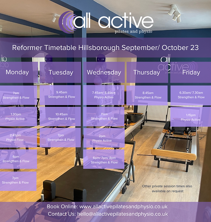 Reformer Pilates All Active Pilates & Physio Hillsborough, Lisburn